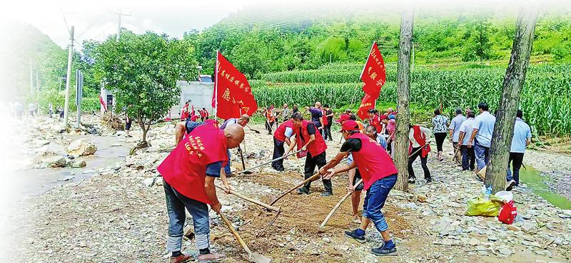 黨徽在暴風驟雨中閃耀